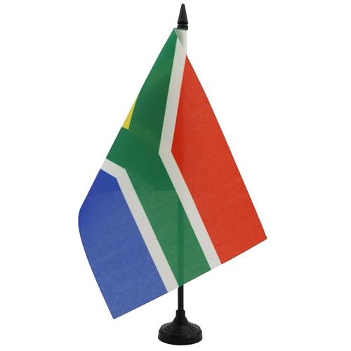 AZ FLAG - Tischflagge Südafrika - 21x14 cm - Republik Südafrika Tischfahne 14 x 21 cm - Flaggen