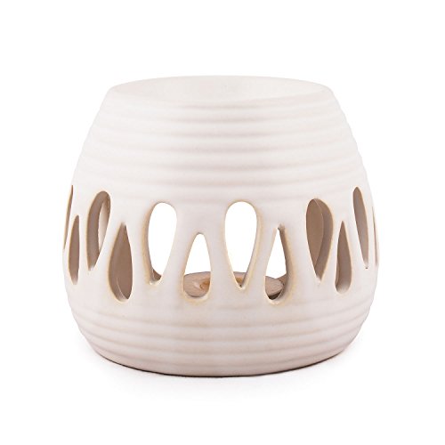 pajoma Keramik Duftlampe ''Simple'' in weiß, Höhe 8 cm