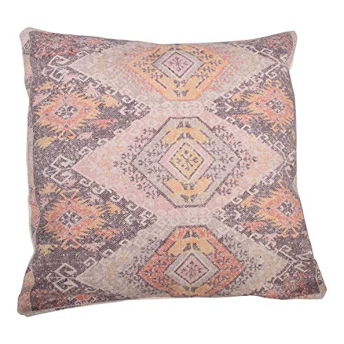 Casa Moro Orientalisches Ethno-Kissen Mira 45x45 cm mit Füllung & sanften Naturtönen, Boho Chic Zierkissen Deko-Kissen Couchkissen mit Kelim Motiven Digitaldruck | MA9306