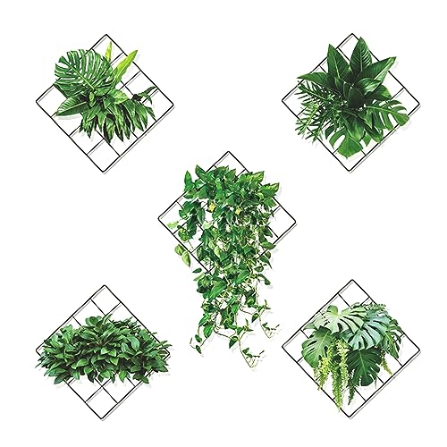 3D Grünen Pflanzen Wandaufkleber, Wandtattoo Pflanzen Grün, Wandaufkleber Grün Efeu Blätter Wandsticker, 3D Wandaufkleber Pflanzen für Küche, Schlafzimmer, Wohnzimmer